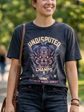 UNDER DISGUISE Undisputed Champs, Ultimate Mixed Combat T-shirt, Size Medium